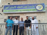  بالصور: وفد الحركة الاسلامية من يافا يودع اموال التبرعات لغزة لدى لجنة الاغاثة للعون